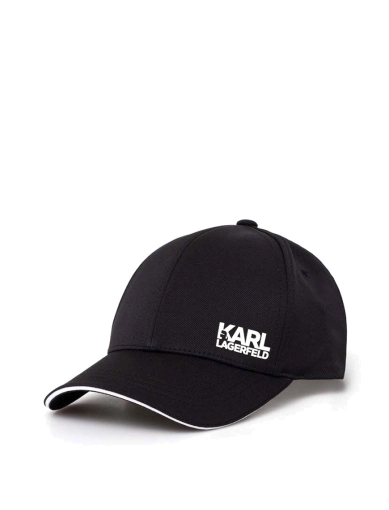 Мужская кепка Karl Lagerfeld тканевая черная фото 1