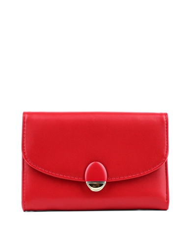 Жіночий гаманець MIRATON з екошкіри червоний фото 1