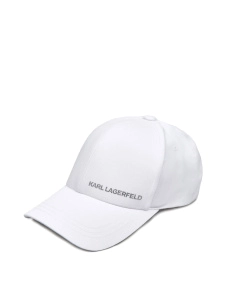 Чоловіча кепка Karl Lagerfeld тканинна біла - фото  - Miraton