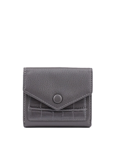Жіночий гаманець MIRATON з екошкіри сірий фото 1