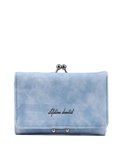 Жіночий гаманець MIRATON з екошкіри блакитний фото 1