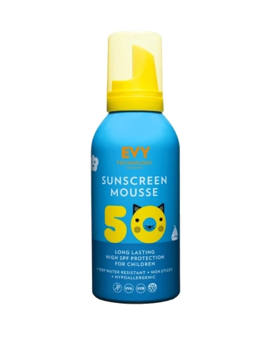 Сонцезахисний мус для дітей та немовлят EVY Technology Sunscreen mousse KidsSPF 50 150 ml фото 1