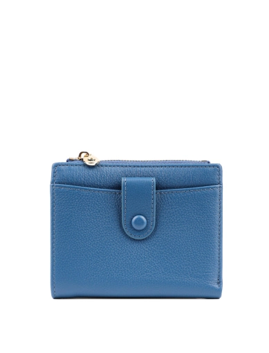Жіночий гаманець MIRATON шкіряний синій фото 1