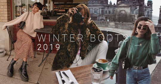Зимние ботинки на платформе – с чем носить winter boots в 2019