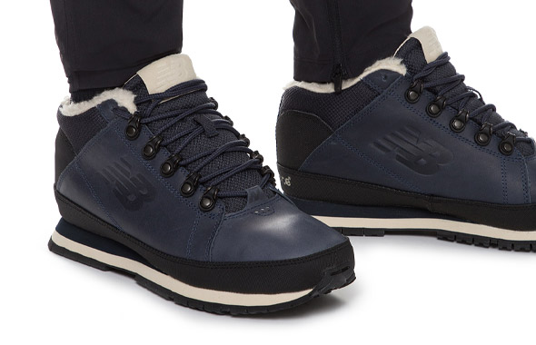Чоловічі черевики New Balance H754 шкіряні сині фото 