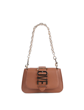 Жіноча сумка через плече Love Moschino з екошкіри помаранчева - фото 1 - Miraton