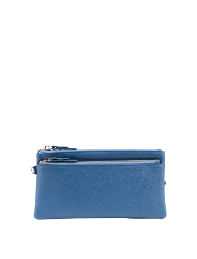 Жіночий гаманець MIRATON шкіряний синій фото 1