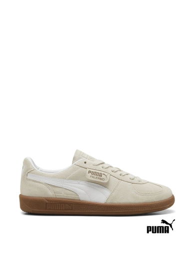 Чоловічі кеди PUMA Palermo Sneakers замшеві молочного кольору (396463-11) фото 1