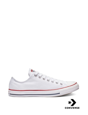 Женские кеды Converse Chuck Taylor All Star тканевые белые - фото  - Miraton