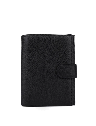 Чоловічий гаманець MIRATON шкіряний чорний (168-M35) фото 1