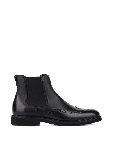 Мужские ботинки челси черные кожаные фото 1