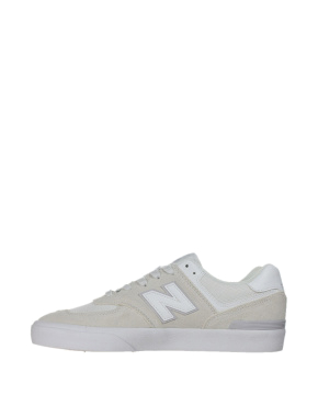 Жіночі кеди New Balance нубукові бежеві - фото 2 - Miraton