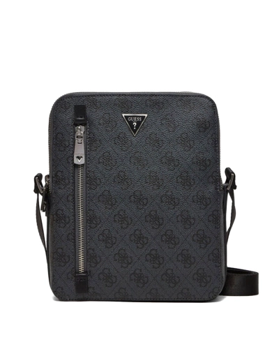Чоловічі сумки крос-боді Guess з екошкіри чорна (HMTOLO P4218) фото 1