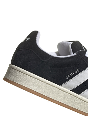Жіночі кеди Adidas Campus замшеві чорні - фото 9 - Miraton