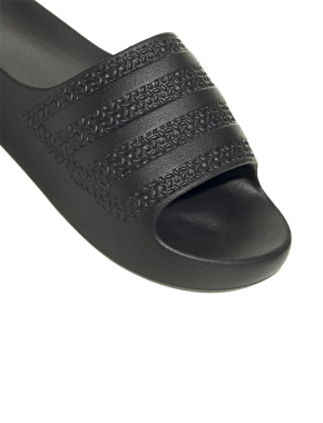 Женские шлепанцы Adidas Adilette Ayoon резиновые черные - фото 7 - Miraton