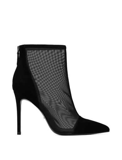 Женские ботинки MiaMay велюровые черные с сеткой фото 1