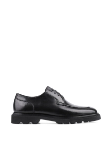 Мужские туфли черные кожаные - фото  - Miraton