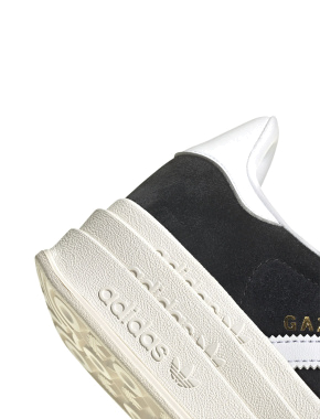 Женские кеды Adidas Gazelle Bold замшевые черные - фото 8 - Miraton