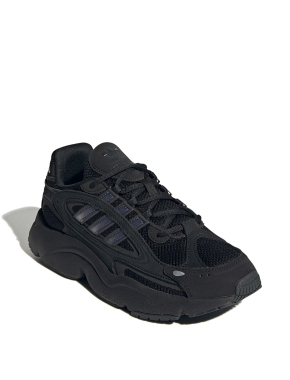 Жіночі кросівки Adidas OZMILLEN з екошкіри чорні - фото 3 - Miraton