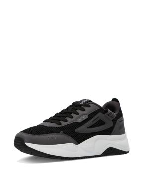 Мужские кроссовки FILA из искусственной кожи черные - фото 3 - Miraton
