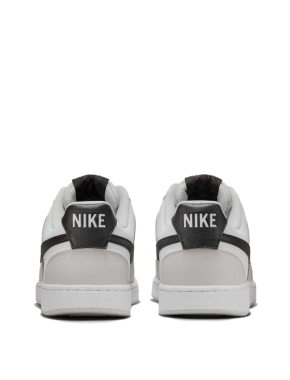 Мужские кеды Nike Court Vision Low кожаные серые - фото 3 - Miraton