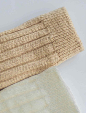 Набір жіночих високих шкарпеток Legs ANGORA REBBIT молочні, 2 пари - фото 1 - Miraton