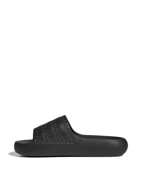 Женские шлепанцы Adidas Adilette Ayoon резиновые черные - фото 2 - Miraton