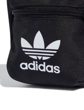 Мужская сумка мессенджер Adidas тканевая черная с логотипом - фото 6 - Miraton