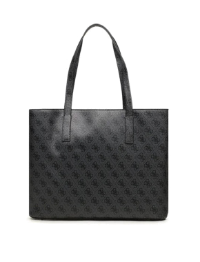 Женская сумка тоут Guess из экокожи серая - фото 3 - Miraton