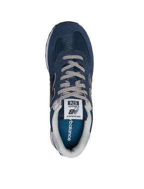 Мужские кроссовки New Balance 574 замшевые синие - фото 4 - Miraton