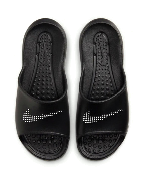 Жіночі шльопанці Nike Victori One гумові чорні - фото 4 - Miraton