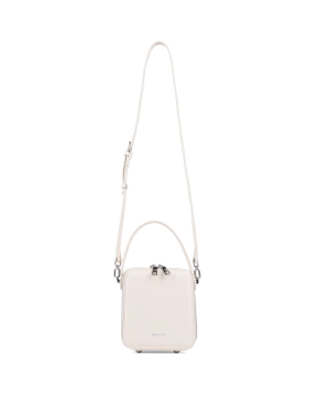 Жіноча сумка camera bag MIRATON шкіряна молочного кольору - фото 4 - Miraton