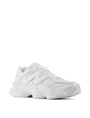 Женские кроссовки New Balance 9060 кожаные белые - фото 3 - Miraton