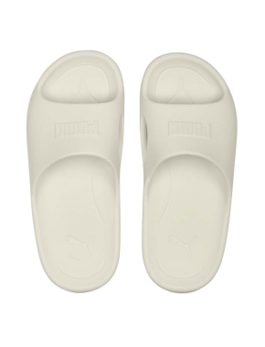 Жіночі шльопанці PUMA Shibui Cat гумові молочного кольору - фото 4 - Miraton