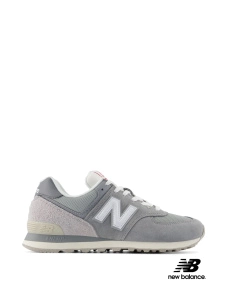 Жіночі кросівки New Balance 574 замшеві сірі - фото  - Miraton