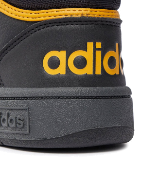 Чоловічі черевики Adidas Hoops 3.0 зі штучної шкіри чорні - фото 6 - Miraton