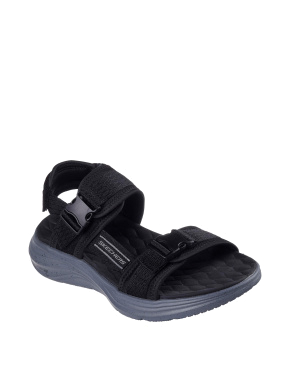 Чоловічі сандалі Skechers Vapor Foam тканинні чорні - фото 5 - Miraton