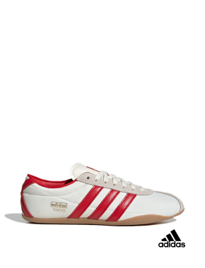 Жіночі кеди Adidas Tokyo тканинні молочного кольору - фото 1 - Miraton
