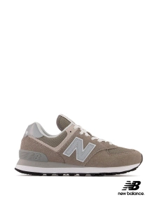 Жіночі кросівки New Balance 574 Classic GL замшеві сірі - фото  - Miraton