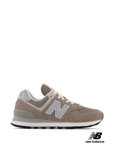Жіночі кросівки New Balance 574 Classic GL замшеві сірі фото 1