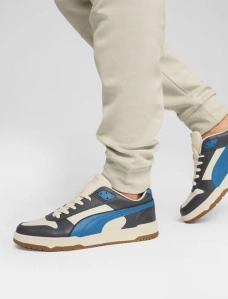 Мужские кеды PUMA RBD Game Low из экокожи синие - фото  - Miraton
