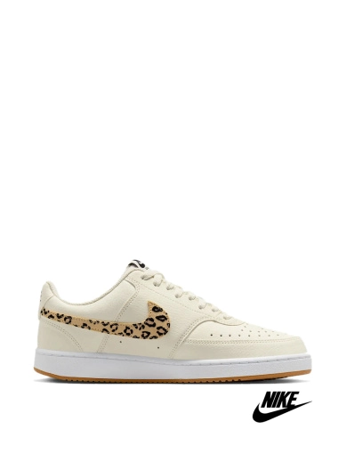 Жіночі кросівки Nike Court Vision тканинні бежеві фото 1