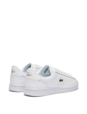 Женские кеды Lacoste кожаные белые - фото 3 - Miraton