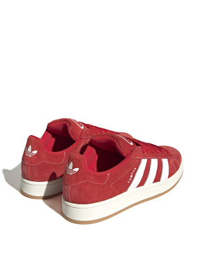 Жіночі кеди Adidas Campus замшеві червоні - фото 3 - Miraton