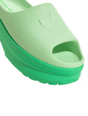 Жіночі шльопанці Adidas Adifom Stan Slide гумові зелені - фото 4 - Miraton