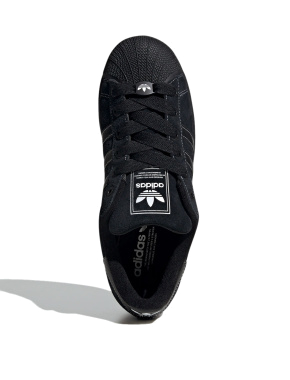 Чоловічі кеди Adidas Superstar II замшеві чорні - фото 5 - Miraton