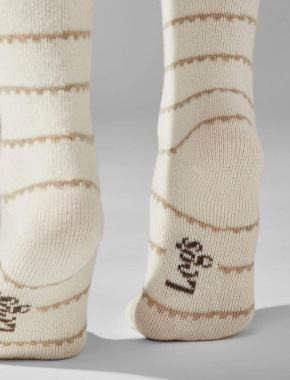 Набір жіночих високих шкарпеток Legs SOCKS WOOL молочні, 2 пари - фото 2 - Miraton