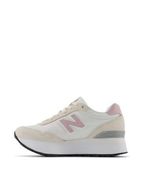 Жіночі кросівки New Balance 515 замшеві білі - фото 2 - Miraton