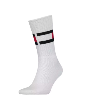 Чоловічі високі шкарпетки Tommy Hilfiger FLAG білі - фото 1 - Miraton