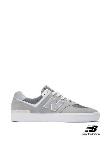 Чоловічі кеди New Balance нубукові сірі (NM574VGY) фото 1